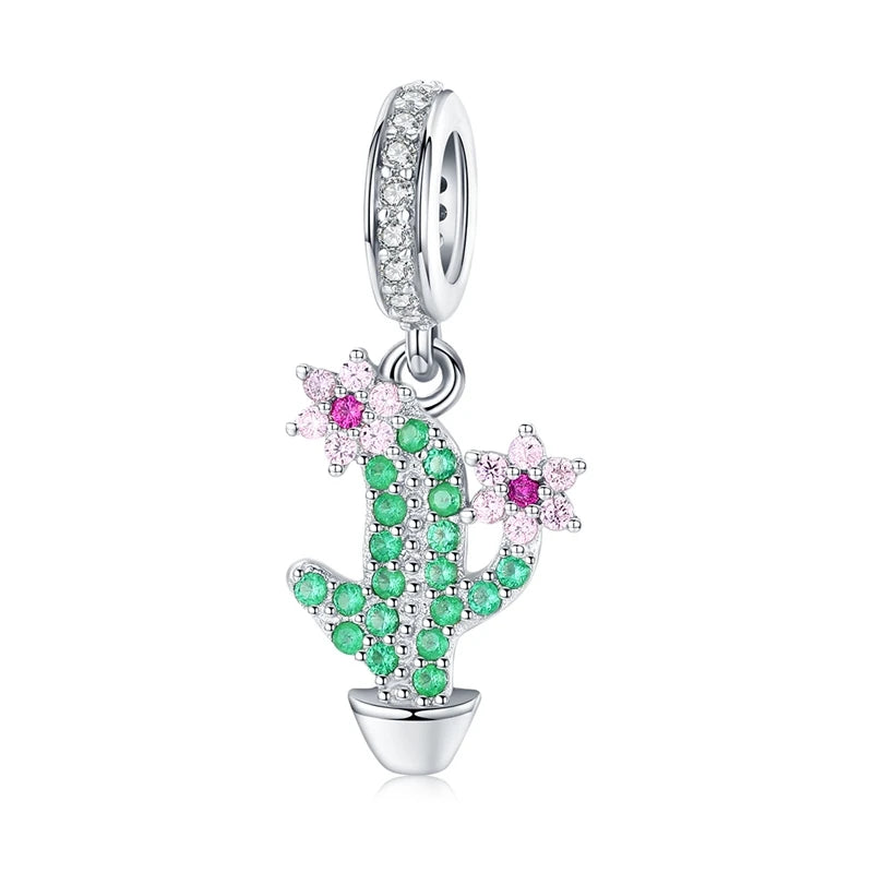 925 Sterling Silver Green Enamel Avocado Charm - Compatible with Pandora Bracelets