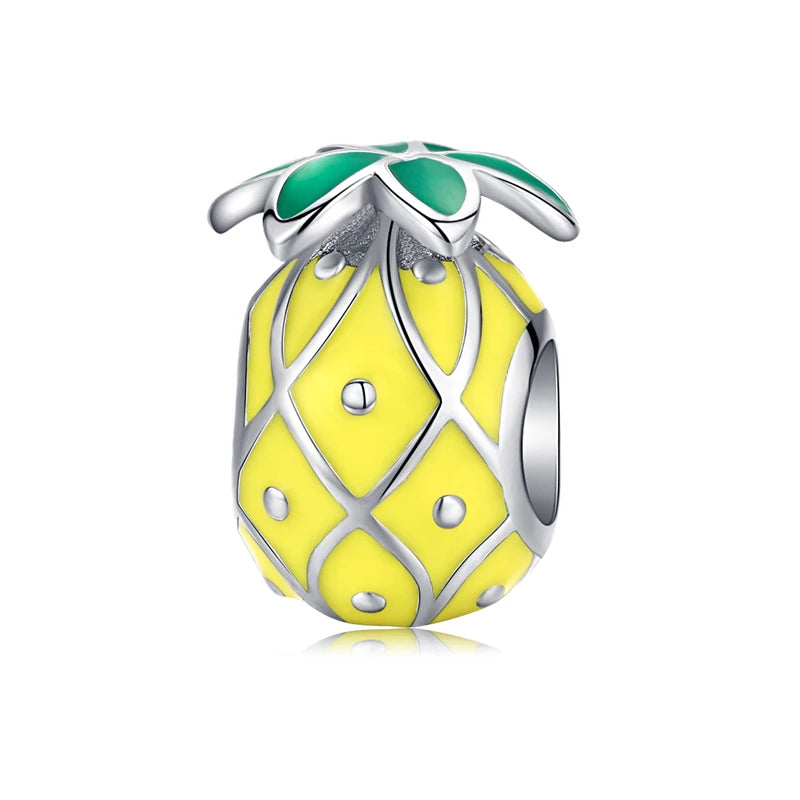 925 Sterling Silver Summer Fruit Charm - Compatible with Pandora Bracelets