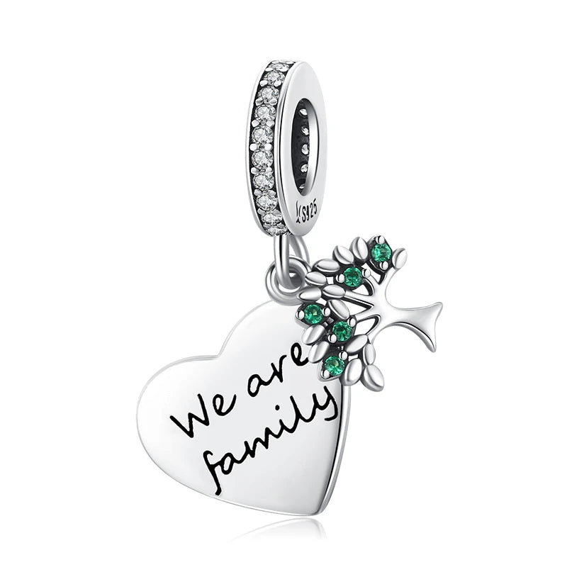 925 Sterling Silver Four-Leaf Clover Charm - Compatible with Pandora Bracelets