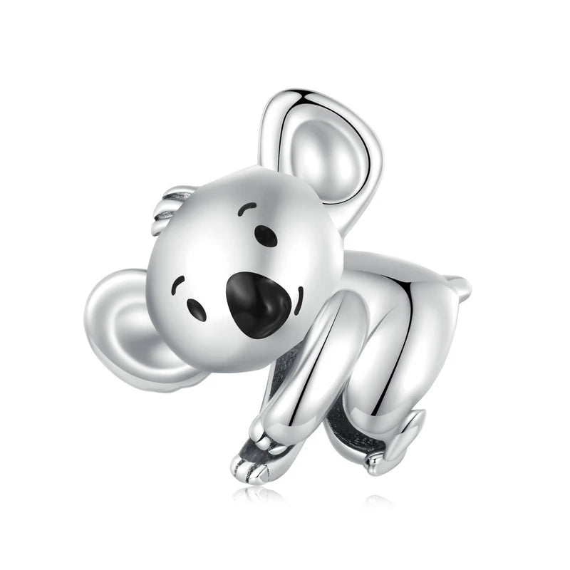 Genuine 925 Sterling Silver Dog Charm Bead - Compatible with Pandora & European Bracelets